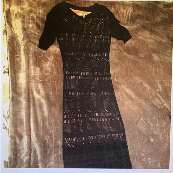 COPY - Blue dress with nude slip - Picture 4 of 7